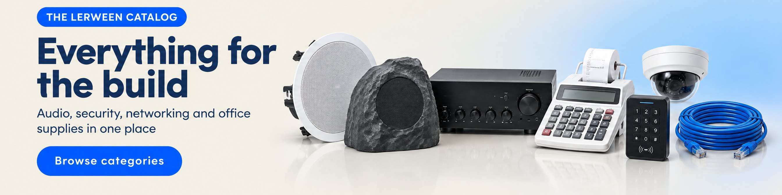 The Lerween catalog: audio, security, networking and office supplies