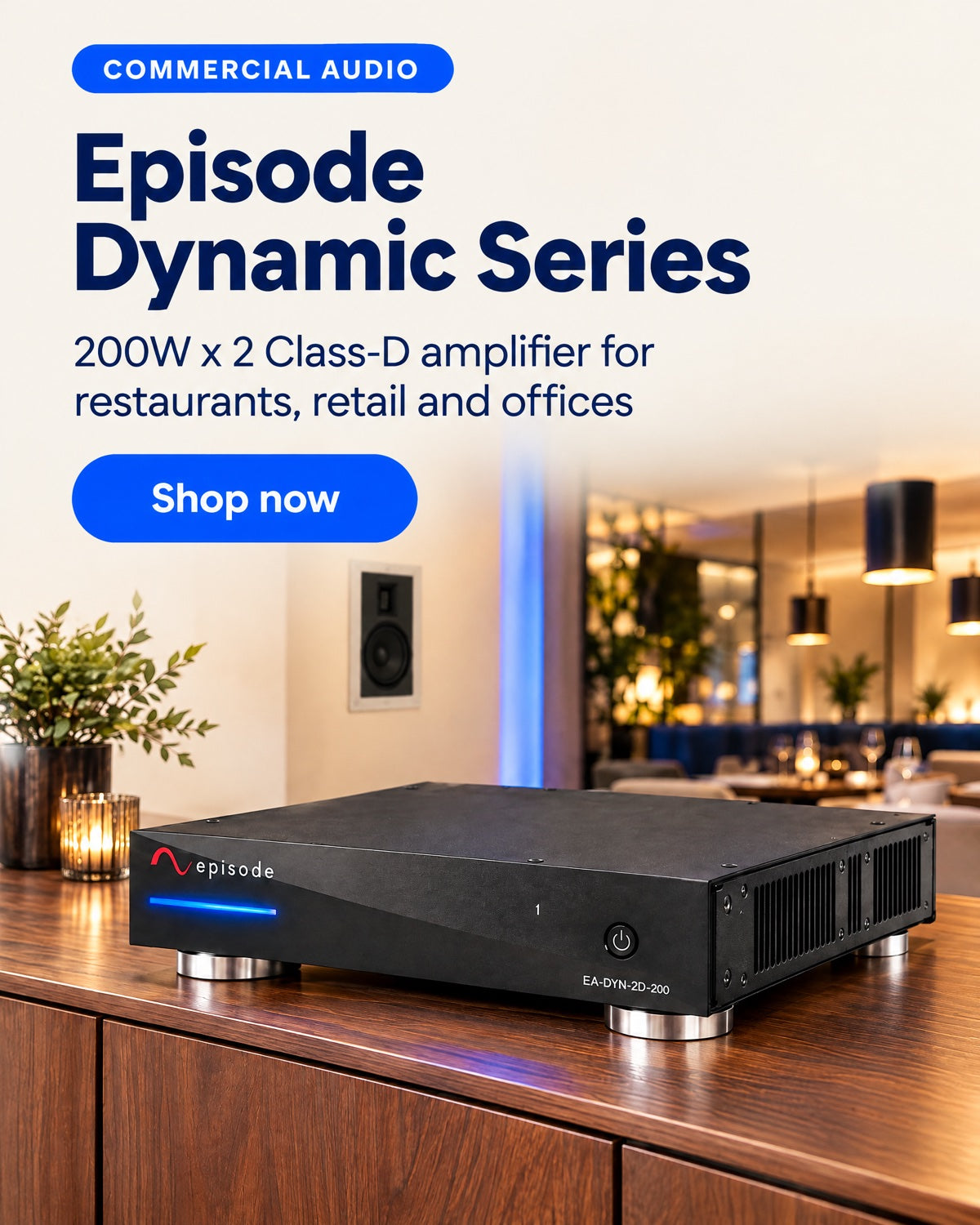 Episode Dynamic Series EA-DYN-2D-200 amplifier