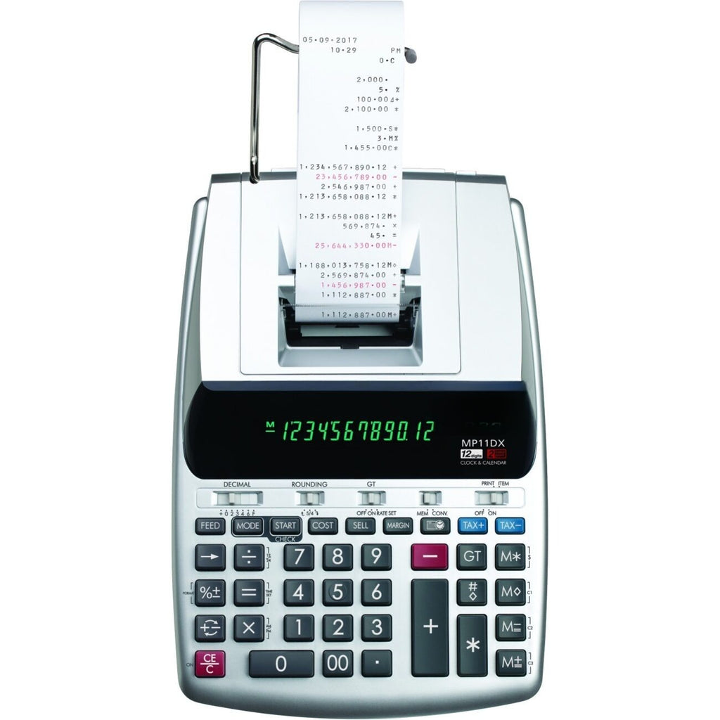 MP11DX-2 Printing Calculator front view
