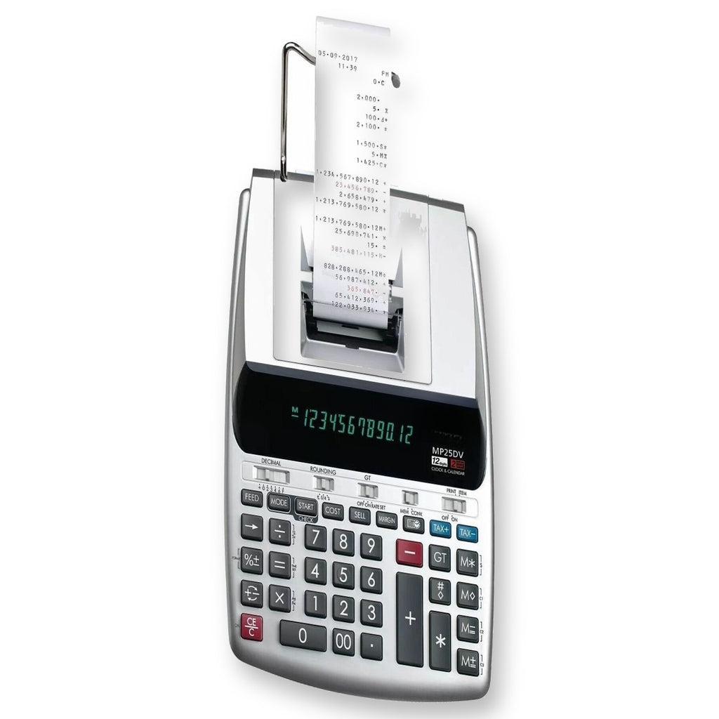 MP25DV-3 Printing Calculator side view