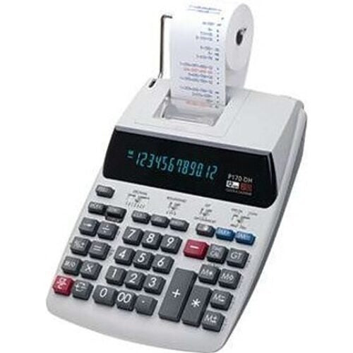 P170-DH-3 Printing Calculator angled view