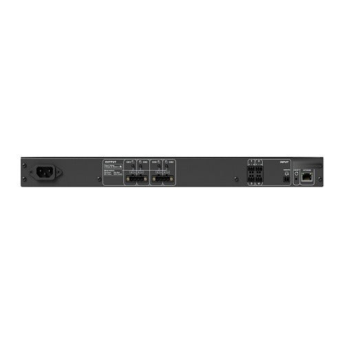 EA-COM-AMP-4D-350 rear panel