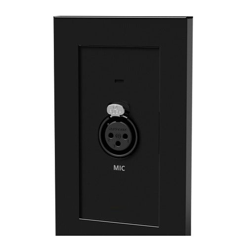 EA-COM-WP-MIC-BL mic input plate with faceplate