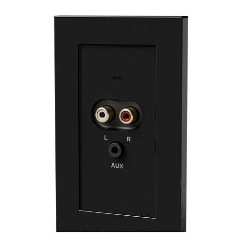 EA-COM-WP-RCA-BL with faceplate, angled