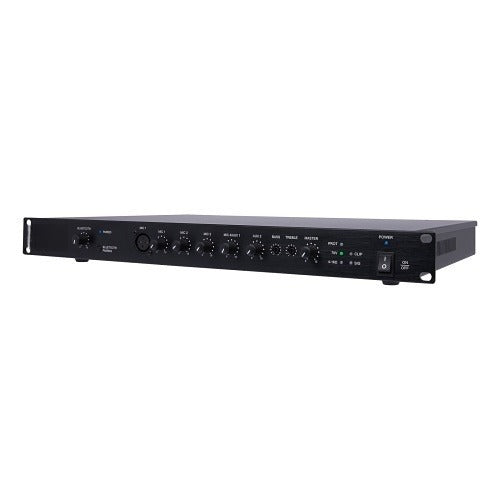 ECA-70MIXAMP-1-120D mixer-amplifier angled view