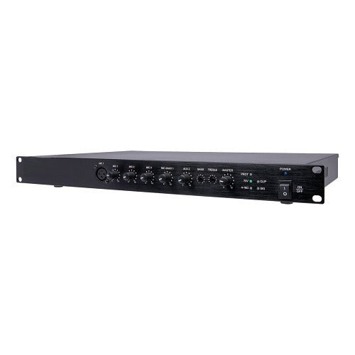 ECA-70MIXAMP-1-60D mixer-amplifier angled view