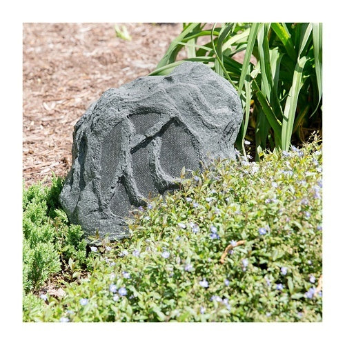 ES-ROCK-DVC-6-GRA in a garden