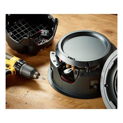 ESS-ENCL-IC-8 enclosure with in-ceiling speaker during installation