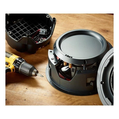 ESS-ENCL-ICDVC-6 enclosure with in-ceiling speaker during installation