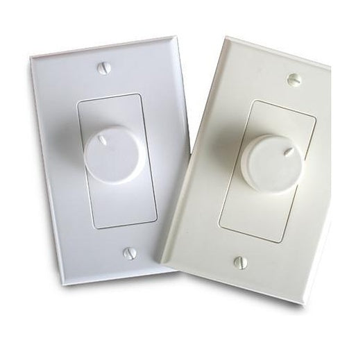 EVC-100R-WHLA rotary volume control in white and light almond