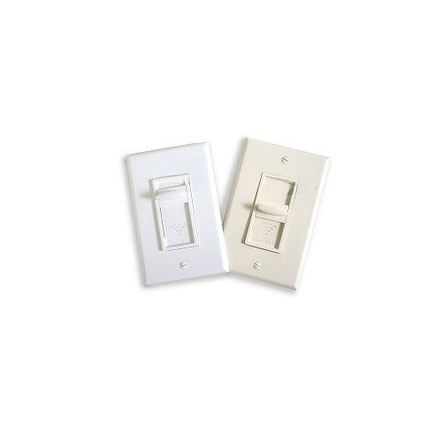 EVC-100S-WHLA sliding volume control in white and light almond